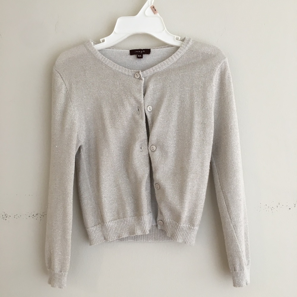 Girls shimmer cardigan